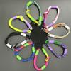 Korean Mobile Phone Cute Knot Portable Anti-loss Hand Bracelet Chain For iPhone 15 14 13 11 Pro Max Xiaomi Colorful Rope Chain