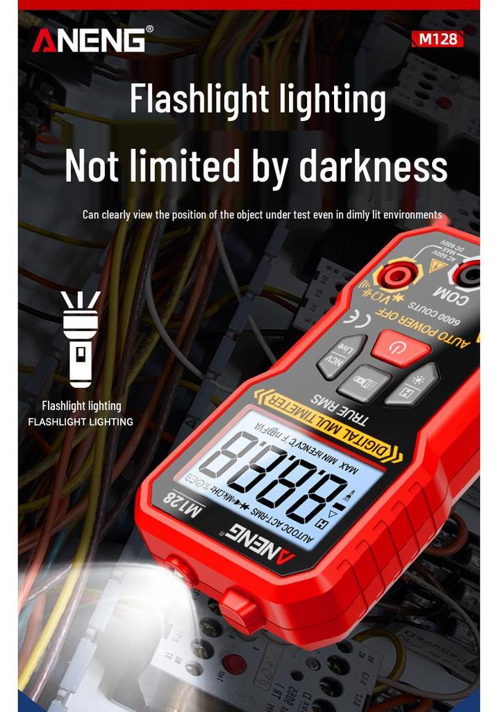High-Precision Portable Digital Multimeter with Auto Ranging and Capacitance Measurement