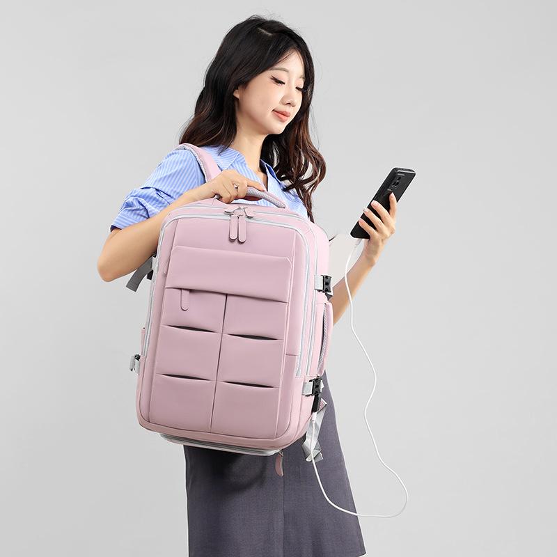 Large-capacity Business Backpack, Expandable Shockproof Storage Backpack, Business Trip Storage Bag, Travel Bag, Student Schoolbag