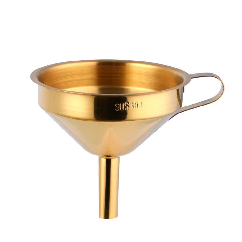 Anti-slip Handle Stainless Steel Funnels Funnel for Filling Small Bottles  Kitchen Gadgets