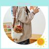 Cute Cackling Chicken Plush Crossbody Bag With Phone Compartment For Kids And Teens