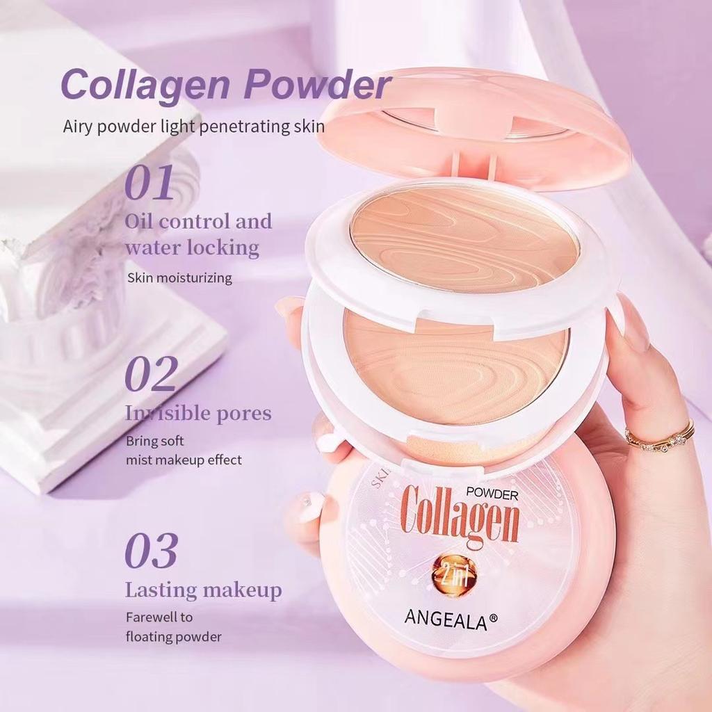 Lekki matowy podkład Dwuwarstwowy puder prasowany z naturalnym efektem kolorystycznym i kontrolą oleju