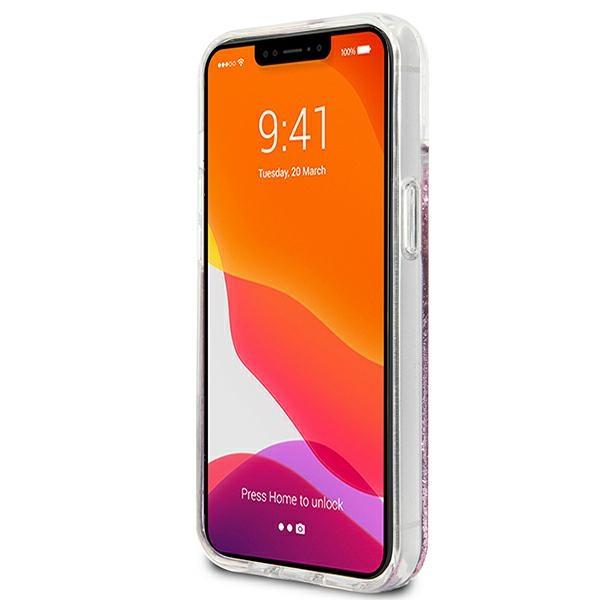 Guess Guhcp13Slg4Gpi iPhone 13 Mini 5,4Růžový/Pink Pevný obal 4G Velký tekutý třpyt