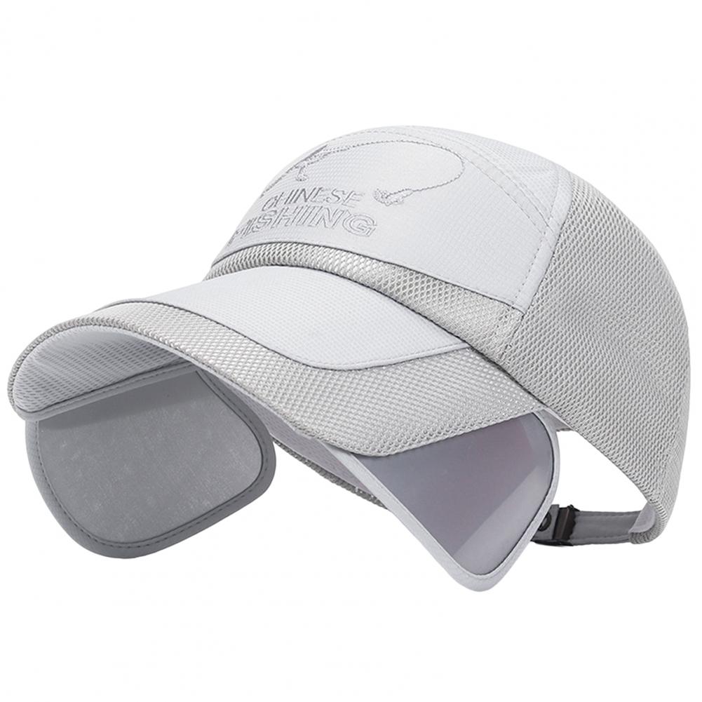 Sun Hat Washable Men Hat Extended Brim Practical Summer Outdoor Fishing Baseball Sport Visor Cap