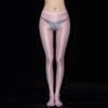 Women 8D Oil Shiny Transparent Stockings Plus Size Glossy Open Crotch Pantyhose Skinny Leg Tights High Elasticity Dance Clubwear
