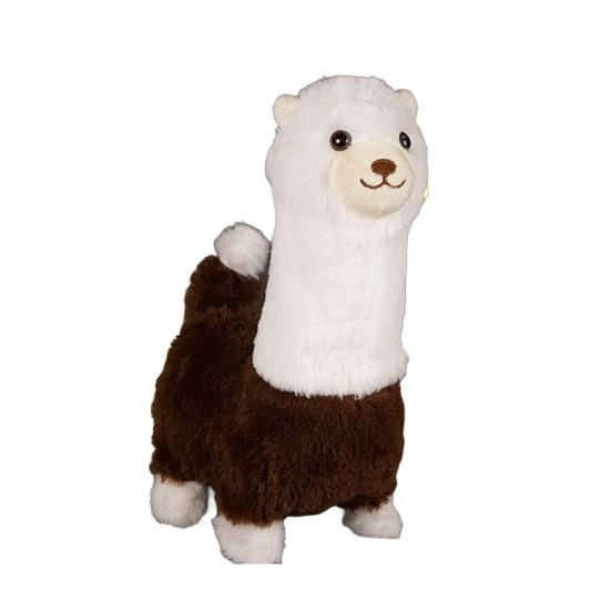 Interactive Robotic Alpaca Lifelike Walking Sounding Stuffed Animal Realistic Alpaca Plush