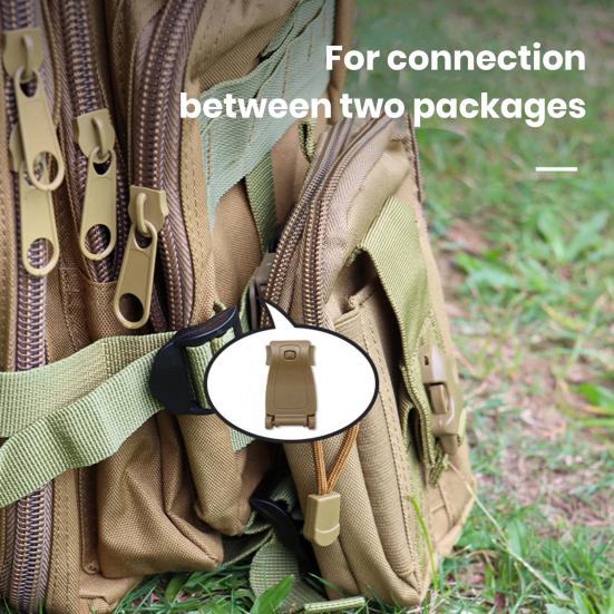 

Yousheng 10Pcs Backpack Buckles Set Easy Connection Lightweight Portable Widely Used Tactical Chest Rig Buckles