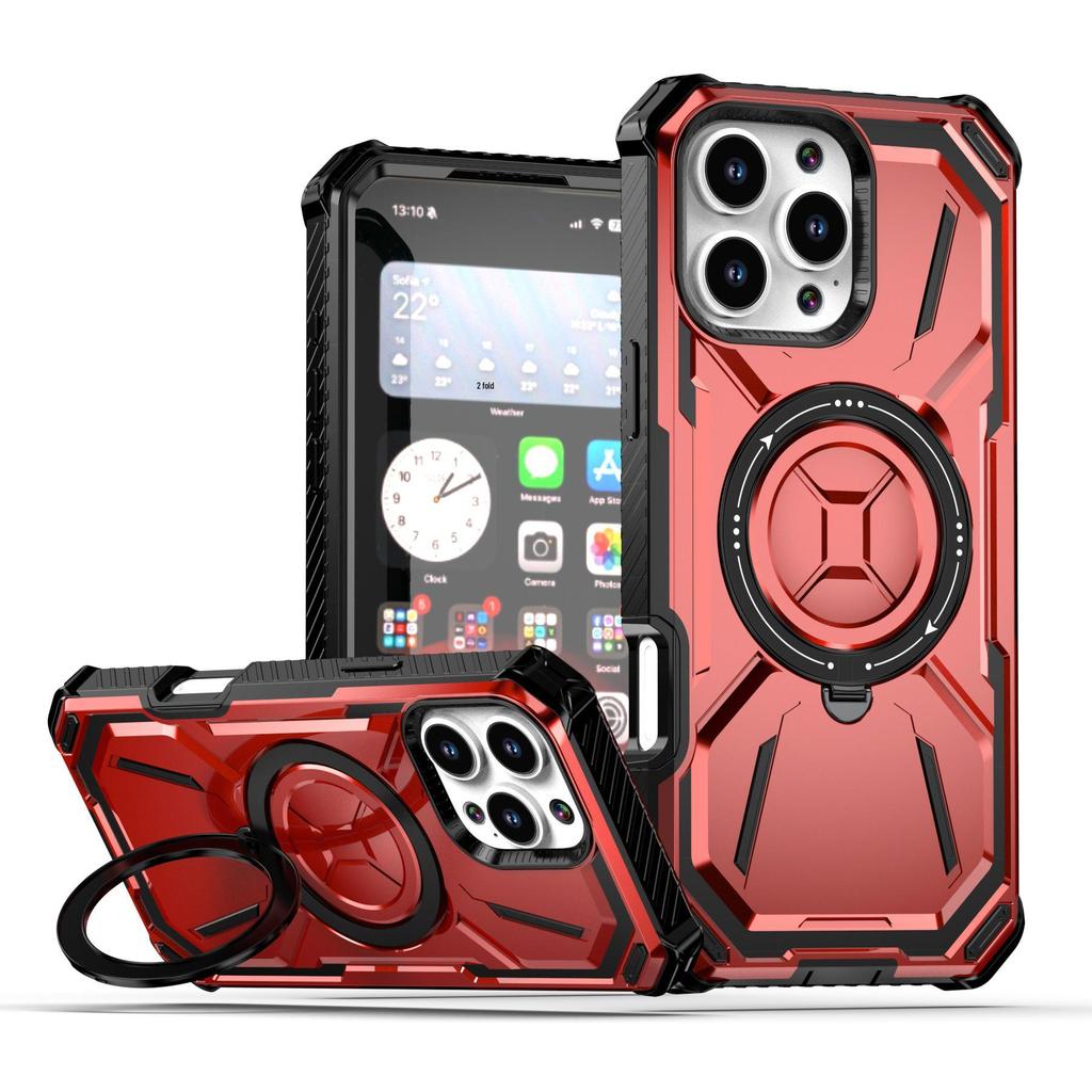 iPhone 16 Pro Max Gold Armor Case, magnetický kroužek, kompatibilní s 15 Pro, XR, 14, 11