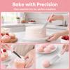 3PCS Stainless Steel Cake Cream Spatulas Different Blade Shapes Angled Rounded Blade Tips Baking Spatulas Set Food Grade PP