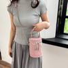Premium sense portable bucket bag women's new niche design casual shoulder messenger bag cylinder handbag women