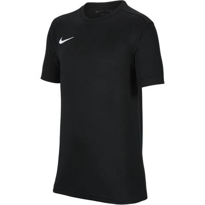 Camiseta Infantil Dri-Fit Park VII Secagem Rápida Macia Confortável Manga Curta Tops Preto Branco HF0529-010