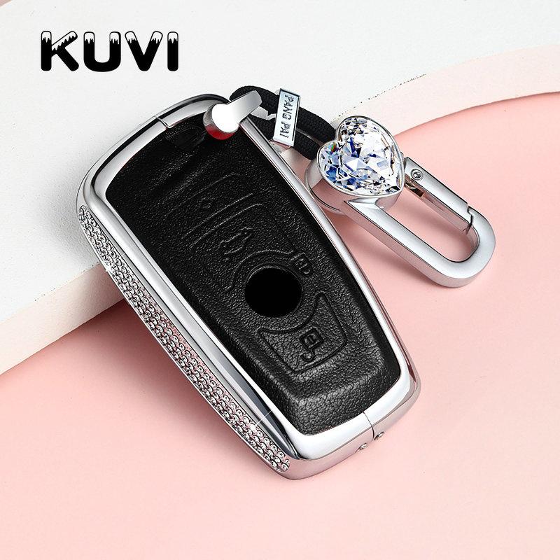 Leather Car Key Case For Bmw X1 X3 X4 X5 X6 E38 E39 E46 E83 E60 E34 F30 F10 E53 F10 G30 G38 1 3 5 7 Series For Bmw Accessories