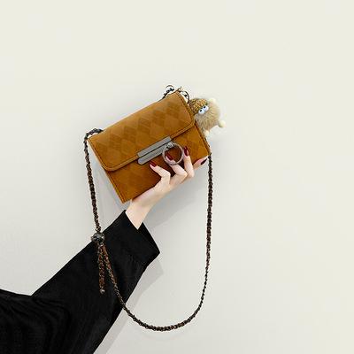 

Small Handbag for Women, Retro and High-end, Niche and Versatile Crossbody Bag, Single Shoulder Chain Small Square Bag коричневий
