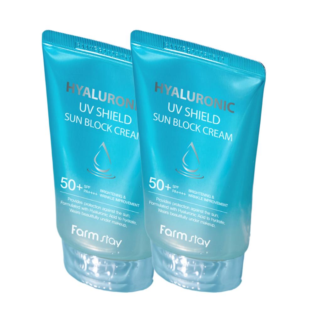 Farmstay Hyaluronic UV Shield Sun Block Cream 50g x 2pcs