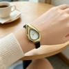 New Design Irregular Water Drop Dial Quartz Watch Ladies Retro Soft Leather Strap Wristwatch Female Dress Clock Gifts