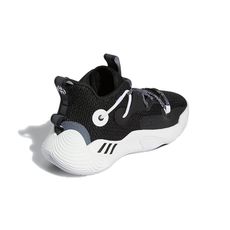 Adidas Harden Stepback 3 J Black White Kids Sneakers Core-Black Cloud-White GY8640