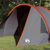 4 Person Tunnel Tent Gray and Orange 778 x 356 x 210 cm