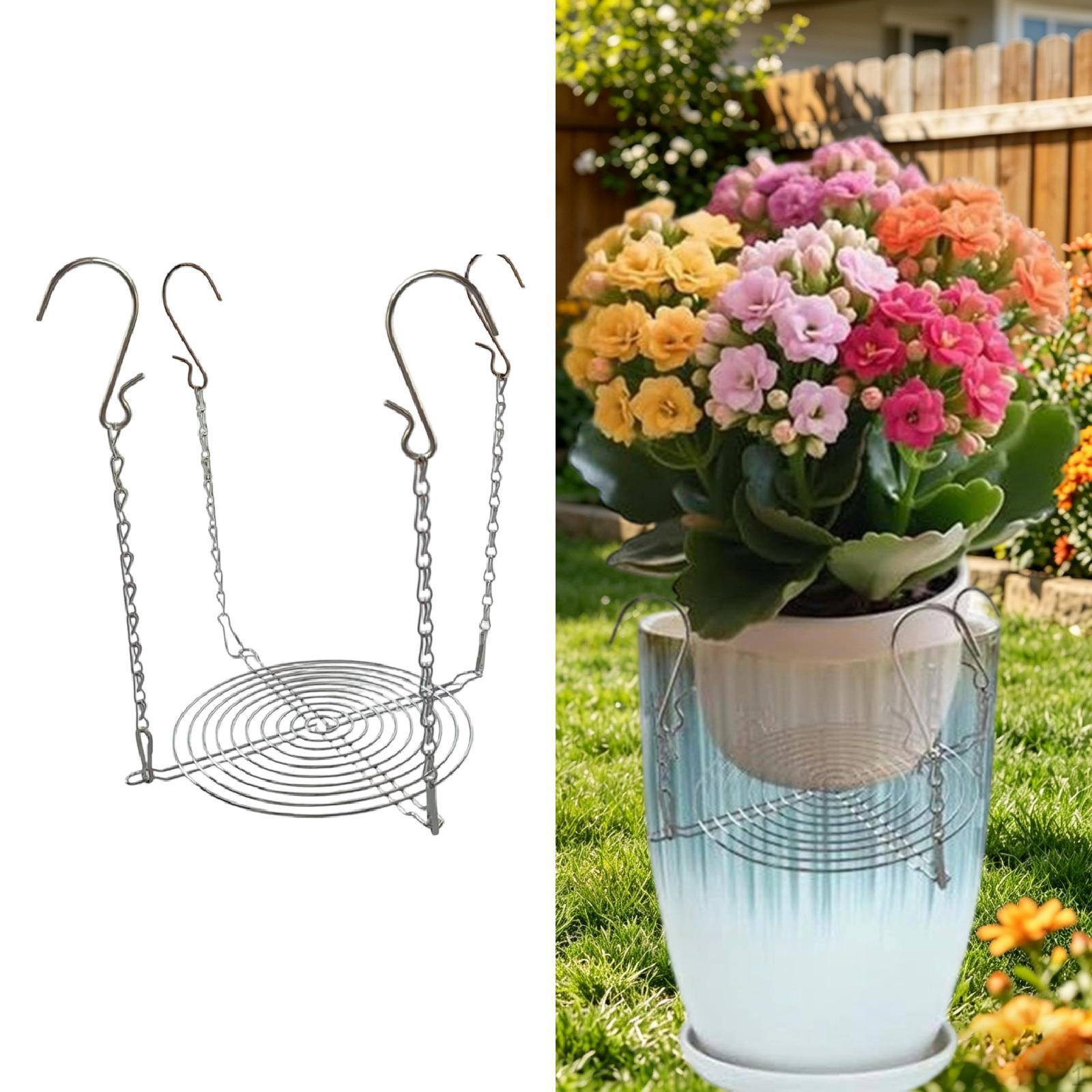 Adjustable Planter Insert Inside Pots Plant Riser Durability Stainless Steel Supplies Fits in The