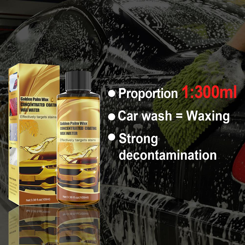 Carnauba Car Wash Wax and Polish Multipurpose Car Foam Cleaner for Car Wash and Waxing Car Golden