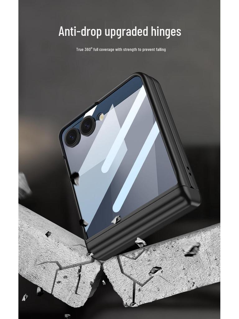 Samsung Z Flip7 Magnetisk Deksel med Penneholder & Beskyttende Skall for Flip6