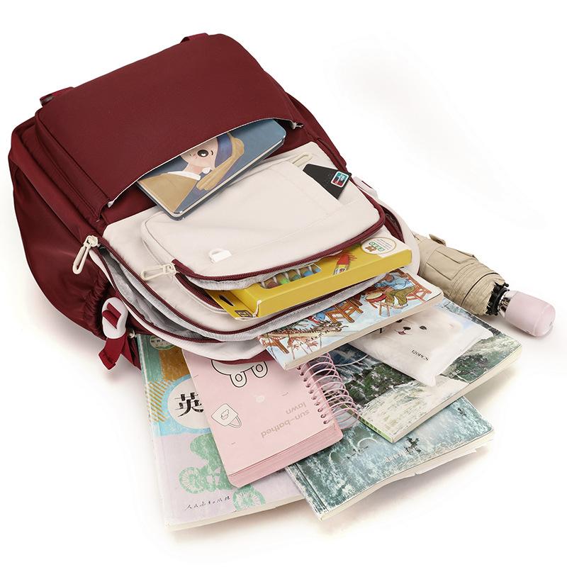 School bag for primary and secondary school students, girls in grades 4, 5 and 6, large capacity, high value, waterproof backpack, versatile high