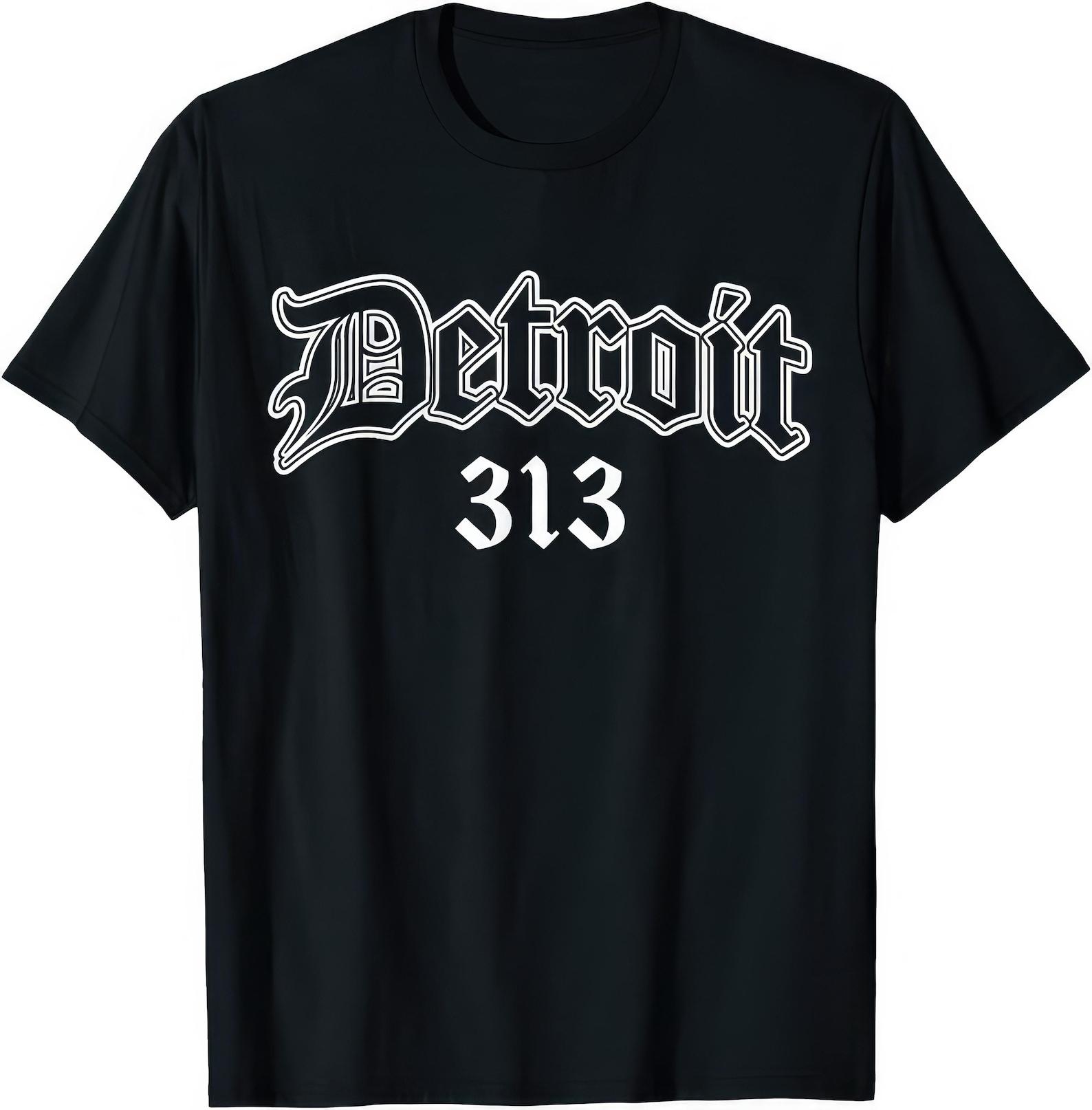 Detroit 313 Rap Hip Hop Inspired T shirt L
