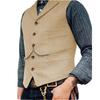 Men's Slim Fit Herringbone Vest - Formal & Casual Business Style