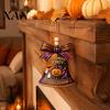 Home Wall Door Decoration Halloween USA Liberty Bell Ornament, 2D Acrylic Spooky Pumpkin Autumn Holiday Ornaments Ghost Hanging for Party Decor