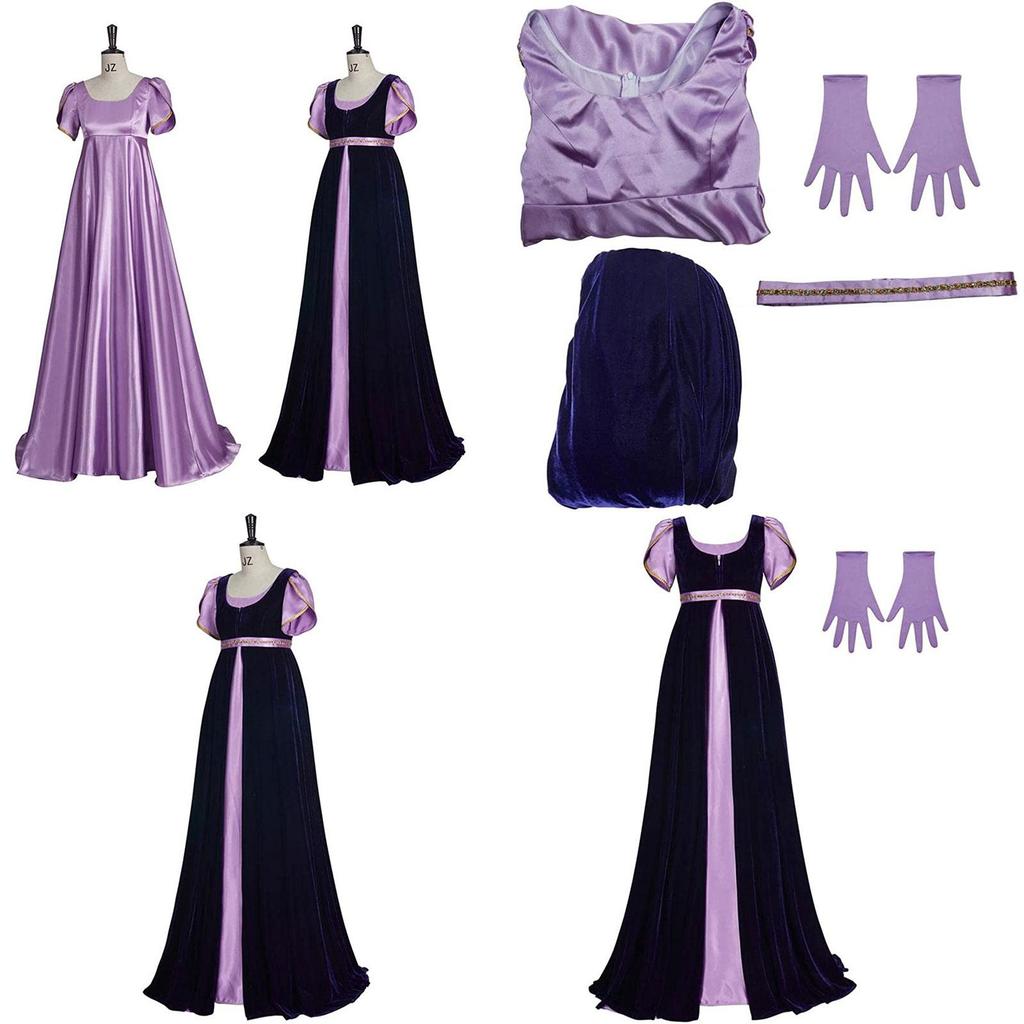 New Bridgeton Two-piece Medieval Regency Tea Party Dress Costume