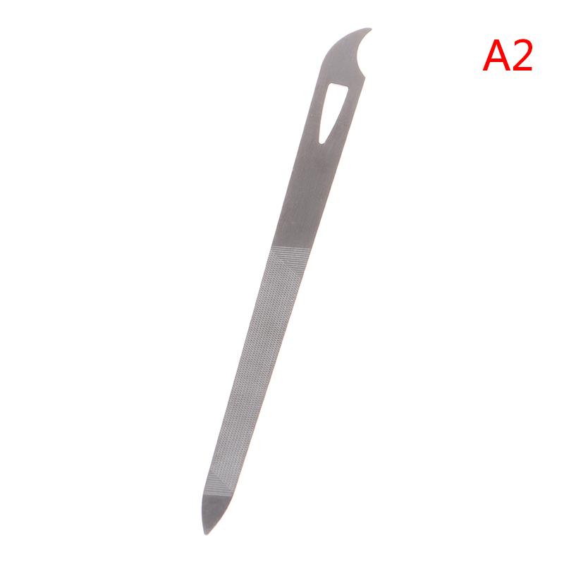 Nail File Stainless Steel Double-Sided Grinding Finger Manicure Pedicure Tool