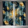2pcs Yellow Paisley Art Deco Curtains, Mandala Retro Drapes, Bohemian Hippie Oriental Bedroom Window Treatments Decorative curta