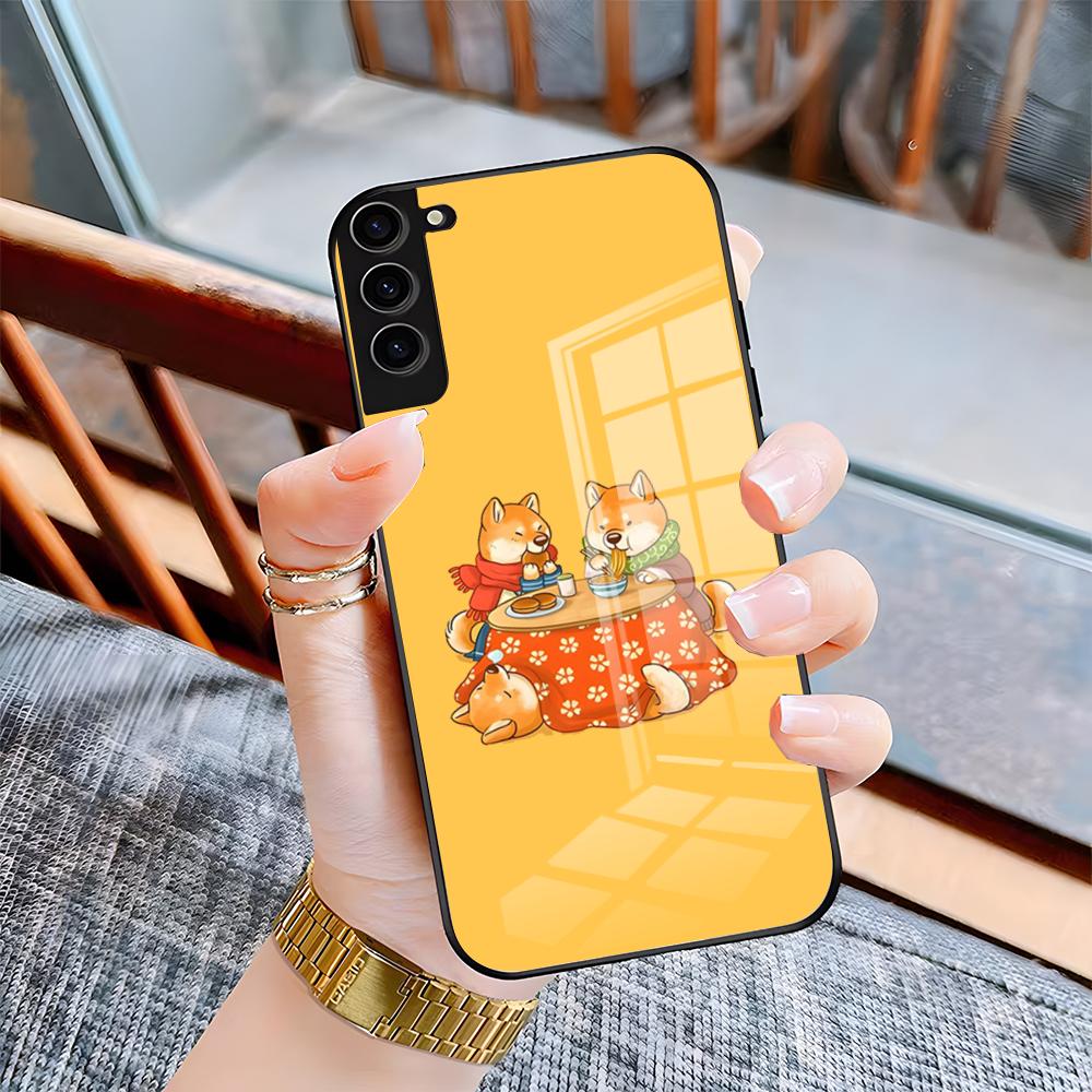 S-Shiba I-Inu Phone Case For Samsung S26 S25 Plus S20 S20 Plus S22 Ultra S23 FE S21 Plus S21 Ultra Glass Cover