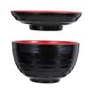 2 Pcs Chopsticks Hand-Pulled Noodle Bowl Small Bowls Melamine Miso Cereal Japanese with Lid