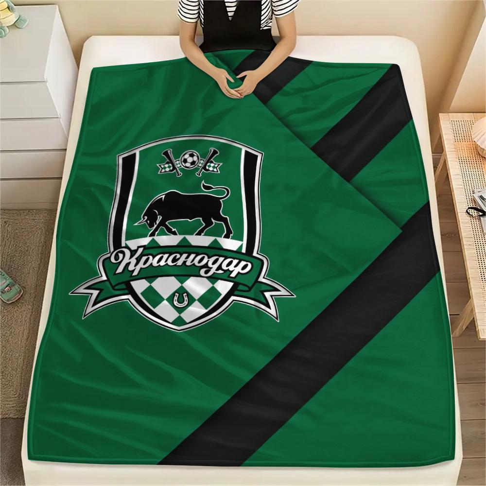 

FC Krasnodar Print Flannel Blanket, High quality Comfortable for All Seasons, Home Decor, Warmth and Comfort 80cm x 120cm
