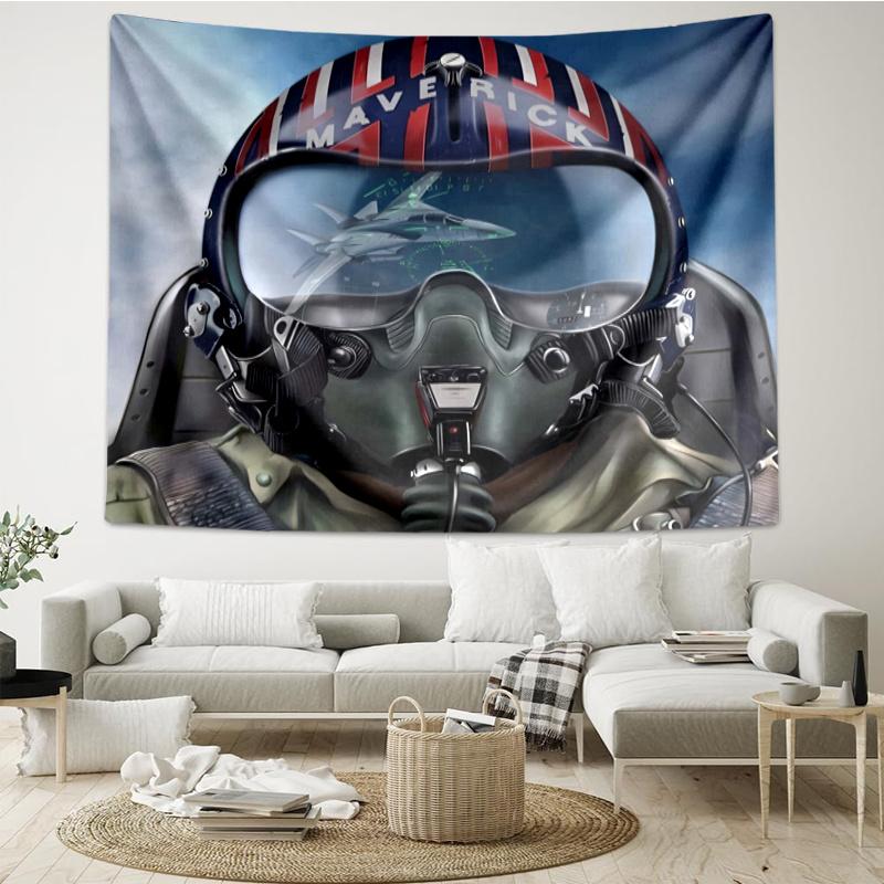 Top Gun Wall Hanging Tapestry Wall Cloth Tapestries Decor Wall Bedroom Decoration