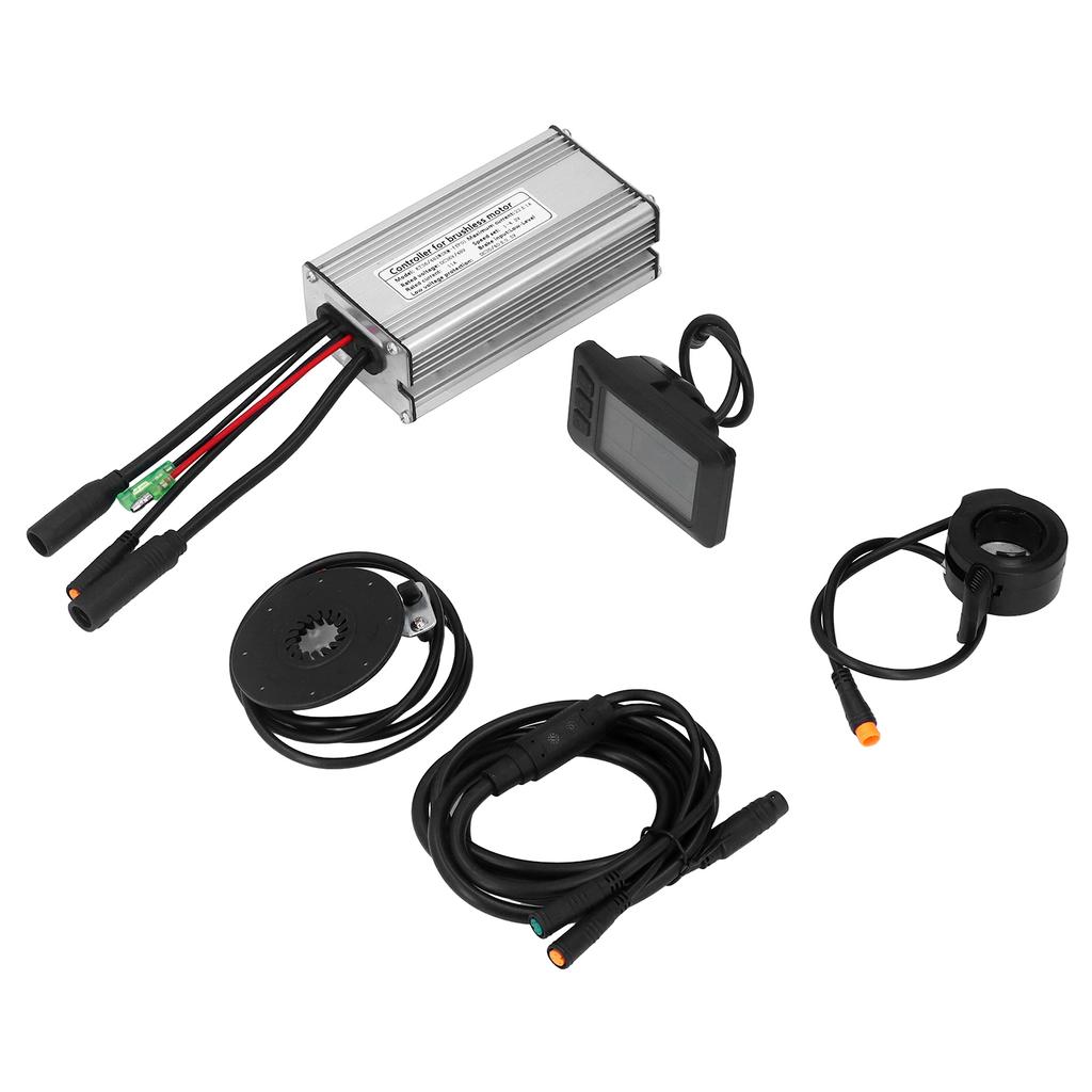 Electric Bicycle Modified Kit Waterproof 22A Controller and LCD7U Display Set for 500W Geared Motor