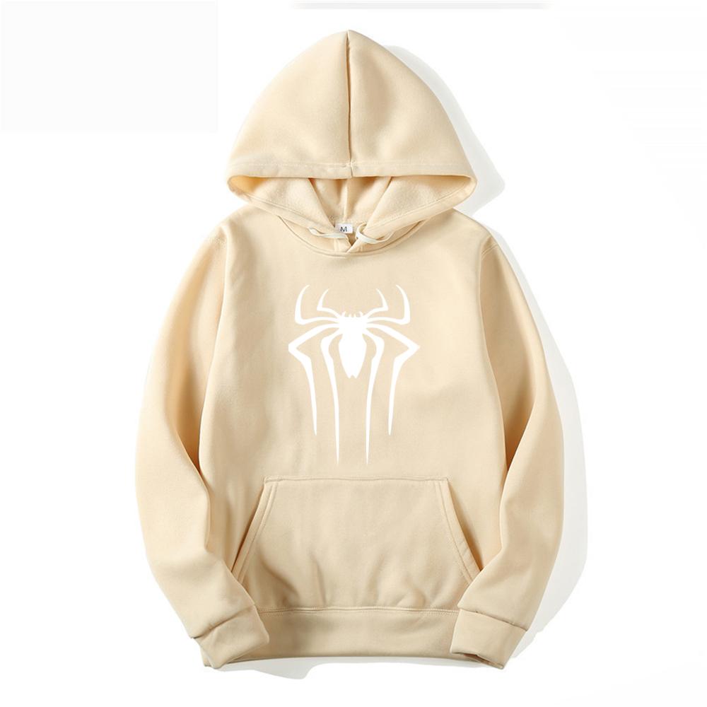 2024Fashion Brand Men's Hoodie Casual Hoodie Sweatshirt Men's/Women's Top Solid Color Printed Spider Hoodie Sweatshirt