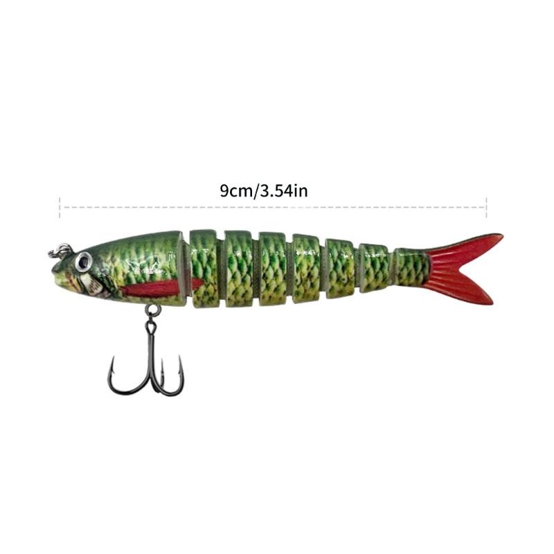 3D Minnow Fishing Lures Salt Swimbait Wobbler Multi-Section Fishing Lures Saltwater Fishing Lures Fishing Baits Wobbler