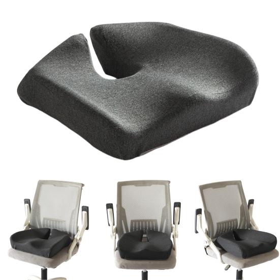 Office Chair Cushion Memory Foam Seat Cushion Breathable Pressure Relief Seat Cushion for Car Seat Wheelchair Thighs Sciatica Pain Relief