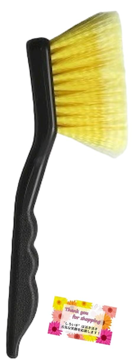 

[Made in Japan] [Removes Dirt from Wheels and Details] Car Wash Wheel Brush, Soft Total length 24 x