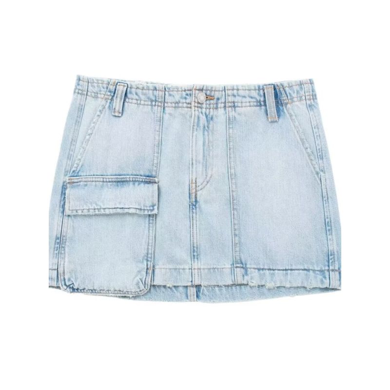 Kaslead New Arrival Women's Clothing Fashion Style Fashion Slim Fit Slimming All-Matching Jeans Mini Skirt 8197044