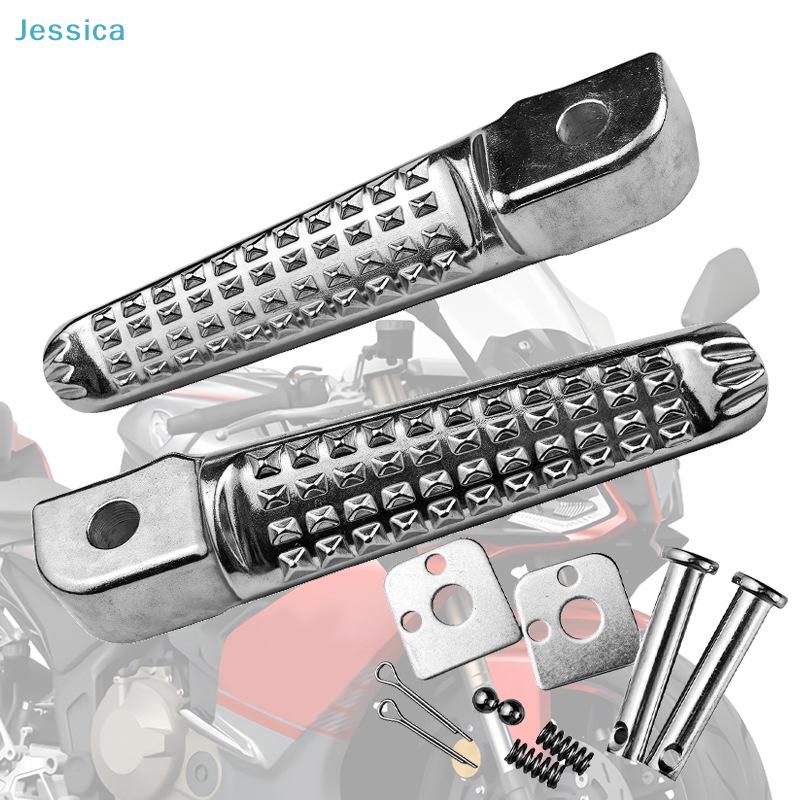 Motorcycle Foot Pegs -full Set Of Universal Aluminum Alloy Anti-Slip Footpegs,For Most Motorcycles Wear-Resistant