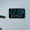GH9007 Multifunctional LED Clock: Wall & Table-Top, Large Screen, Shows Time, Temperature & Humidity, Alarm Feature