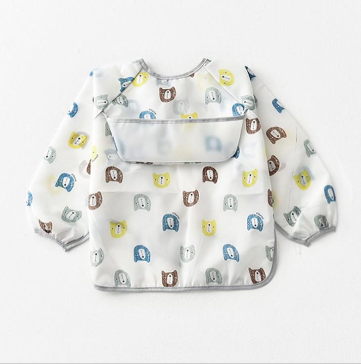 Umbrella Toddler Waterproof Long Sleeve Bib Smock
