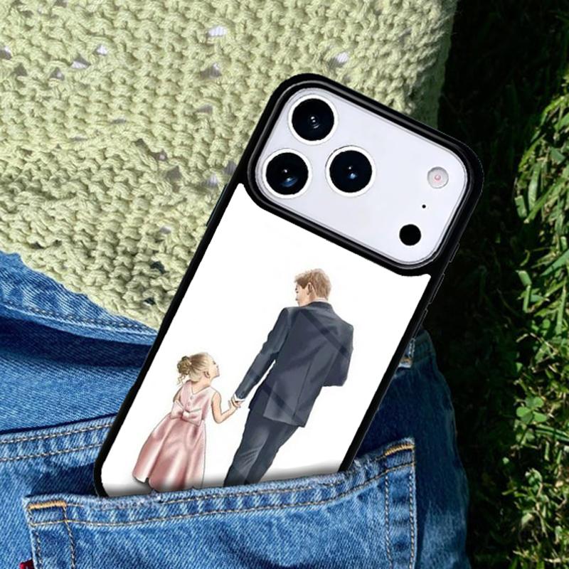Mom Daughter Girl Son Dad Mobile Phone Case Compatible with IPhone 17 16 15 14 13 12 11Pro Max 17 Air Cover