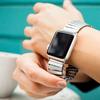 Elastisk klokkerem for Iwatch 38mm 40mm 41mm 44mm 42mm 45mm 49mm rustfritt stålbånd for Apple Watch Series 8 7 6 5 4 3 2 1 Se Expansion Luxury