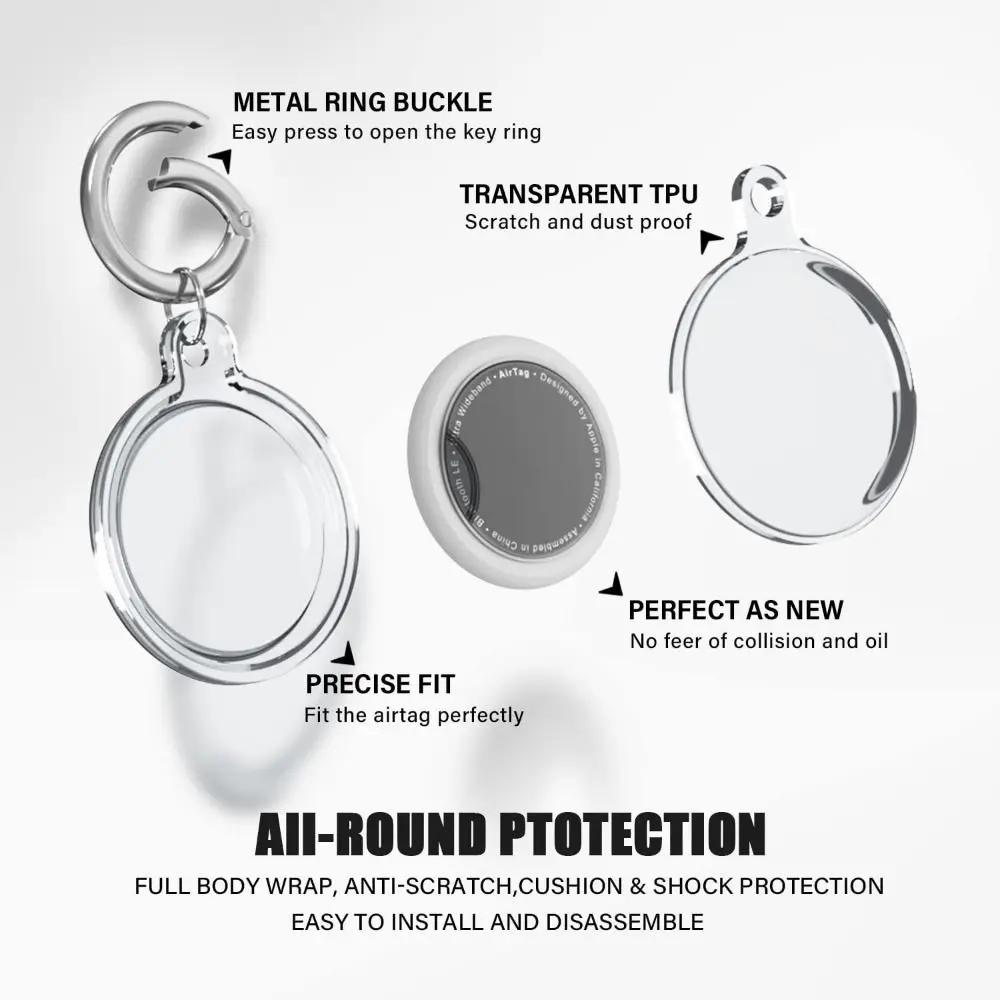 Premium Protective Case Full Protection Anti-lost Protective Cover TPU Shock-proof Smart Accessories for Apple AirTag
