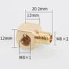 M6/8/10 1/8 1/4 3/8 Inch BSPP Female/Male Brass 90-Deg Elbow Plumbing Adapter Lubrication-Tubing Block
