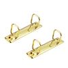2Pcs Double Square Rings Metal Binding Clip Two Hole Metal Binding Rings For Paper Document Organization Office Supplies