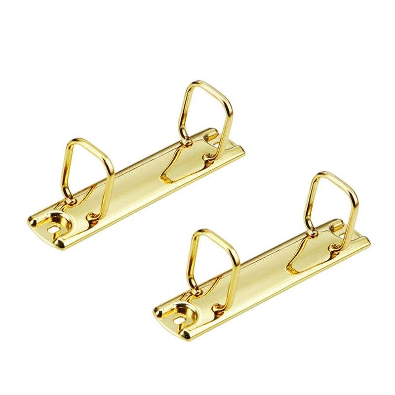 2Pcs Two Hole Metal Binding Clip Heavy Duty Binding Rings Office File Organiser For Document Paper Office Supplies